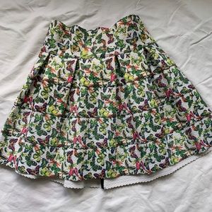 Pleasure Doing Business pleated butterfly skirt